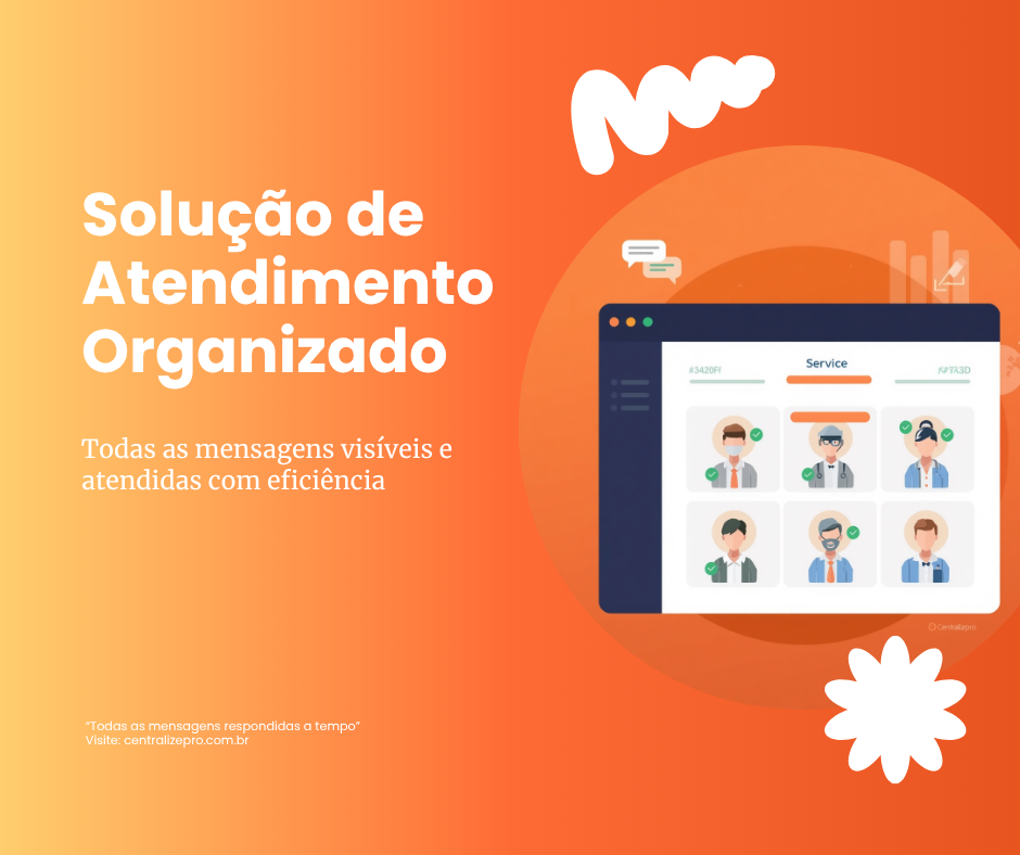 Solução: atendimento organizado com distribuição automática