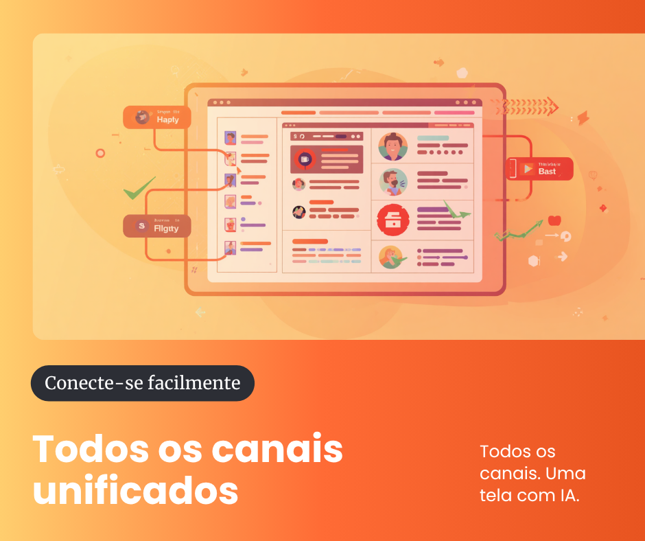 Todos os canais em uma tela com IA