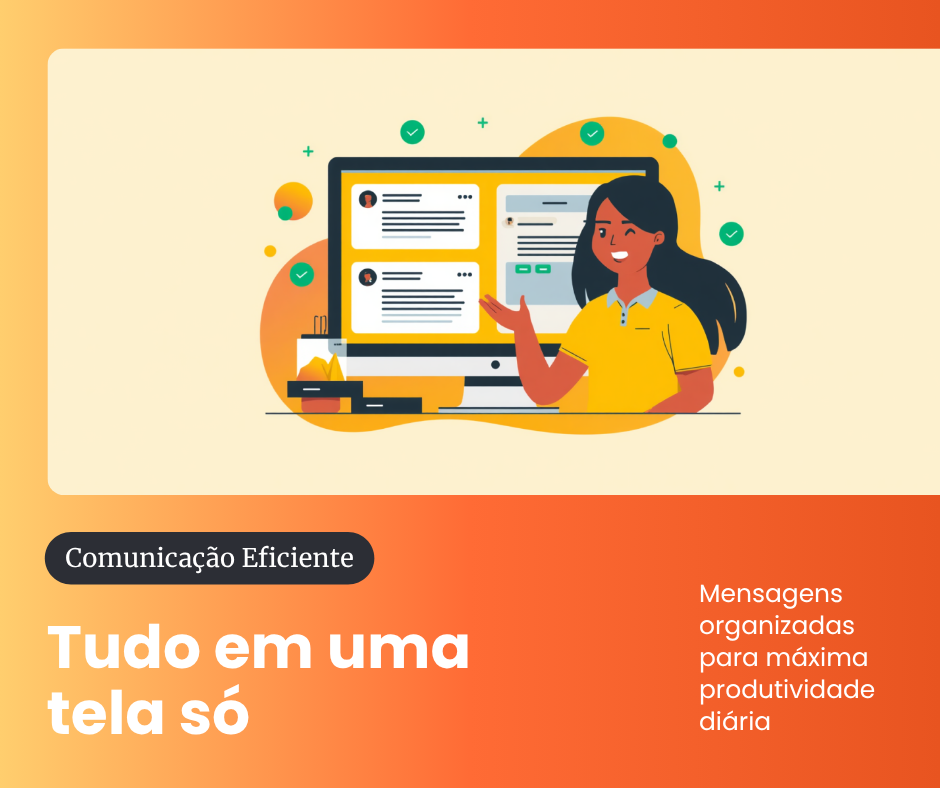 Solução: atender WhatsApp e Instagram em uma tela só