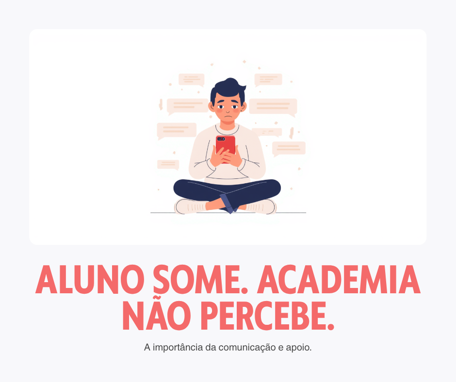 Problema de cancelamento em academias - aluno some sem aviso