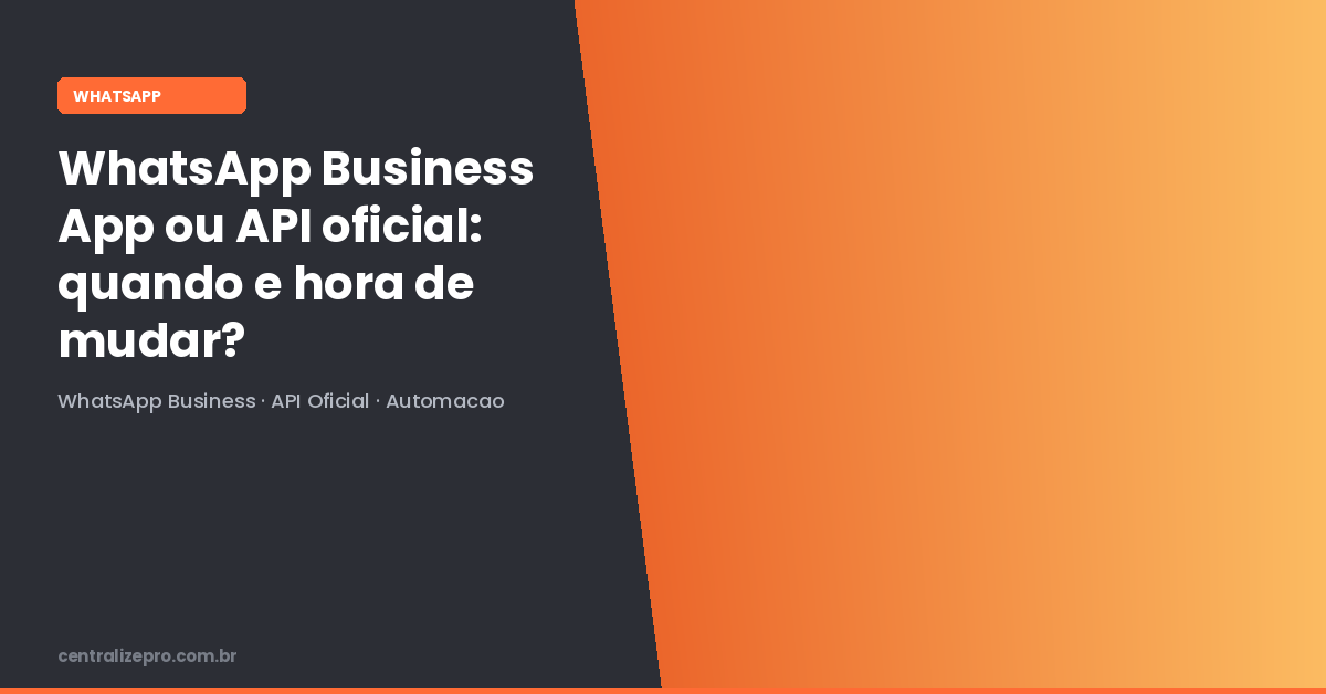 WhatsApp Business App ou API oficial: quando é hora de mudar?