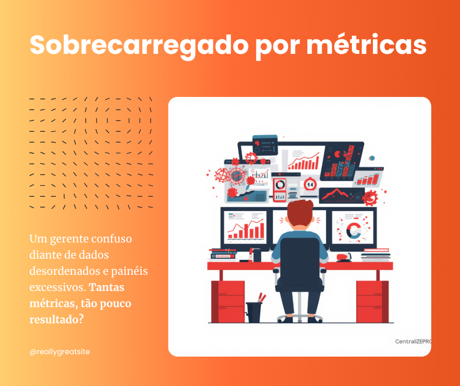 Gestor sobrecarregado por excesso de métricas no atendimento via WhatsApp